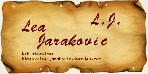 Lea Jaraković vizit kartica